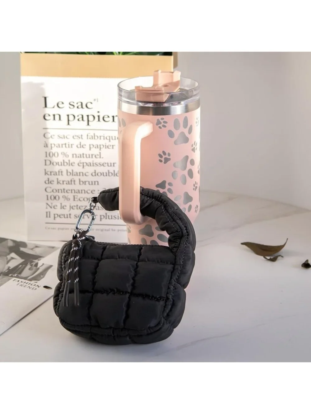 Women's 01 Black Zipper Mini Quilted Tote Wristlet Wristlet Cute Crossbody Bag
